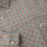 Michell L/S Shirt, Blue / Rust