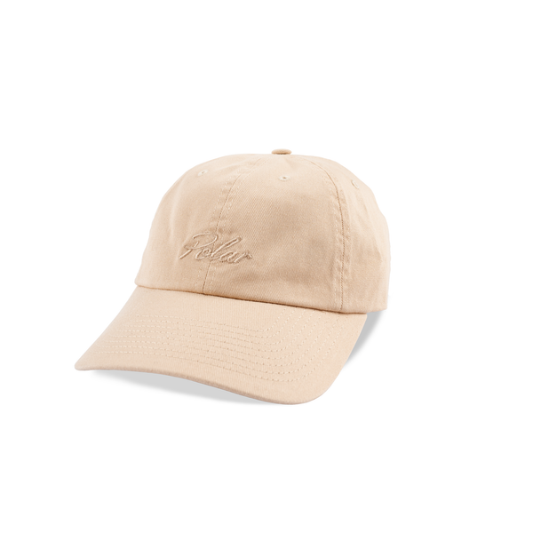 Polar Skate Co. Sai Varsity Logo Hat, Ecru