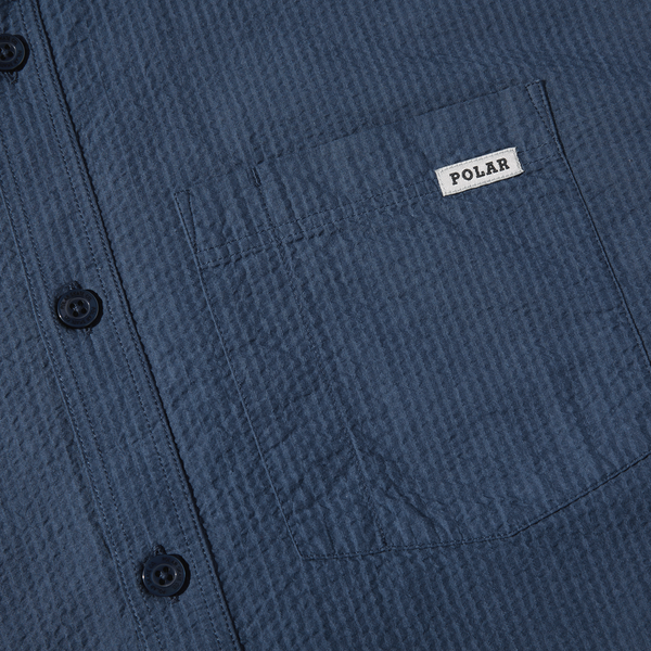 Polar Skate Co. Mitchell Shirt, Grey Blue