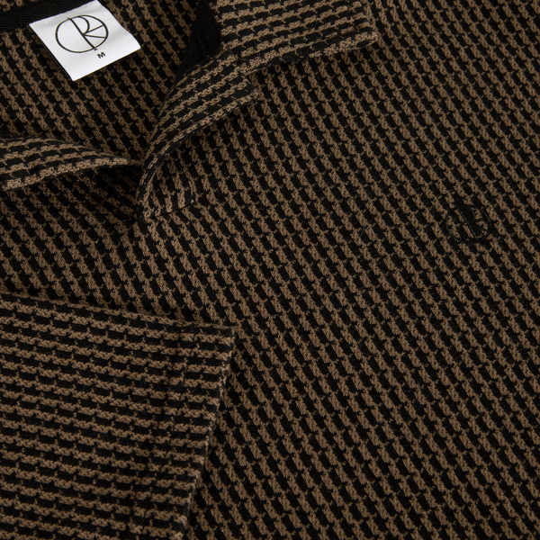 Polar Skate Co. Serge Polo Shirt, Brass / Black