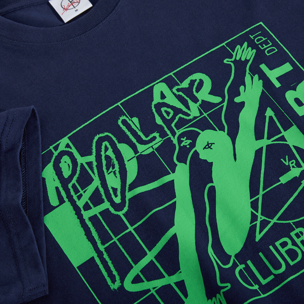Polar Skate Co. Clubb Inc Tee, Dark Blue