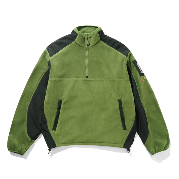 Butter Goods Polartec 1/4 Zip Pullover, Army