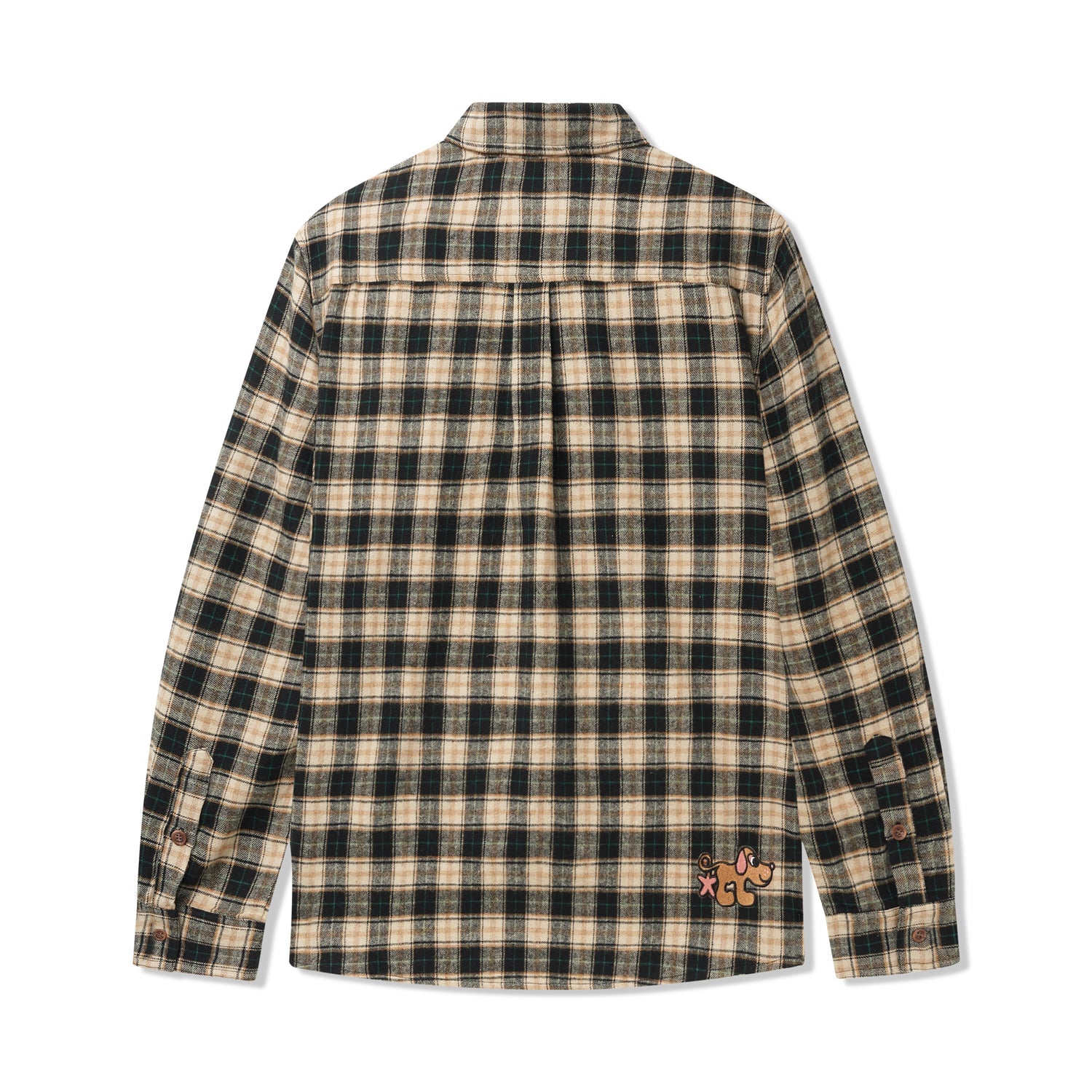 Pooch Flannel Shirt, Black