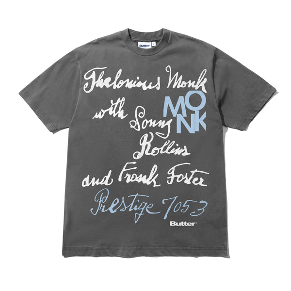 Butter Goods Prestige Tee, Washed Charcoal