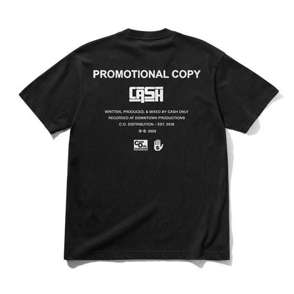 Cash Only Promotional Tee, Black