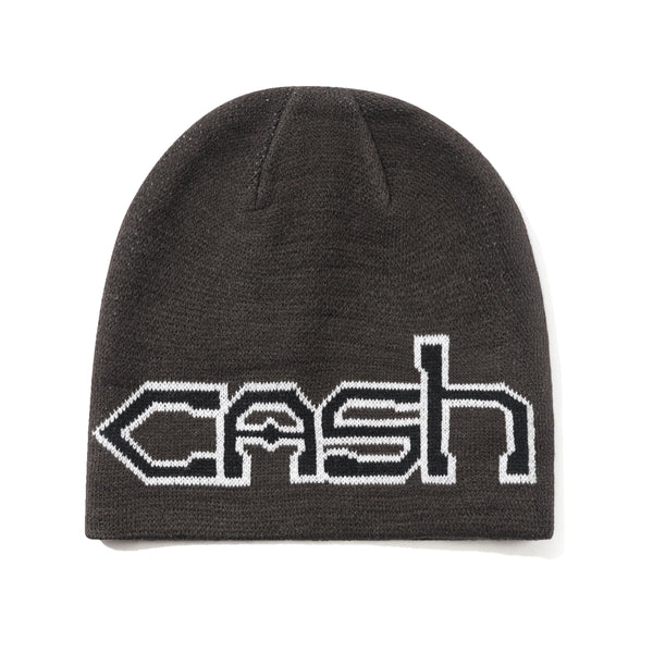Cash Only Protocol Skully Beanie, Dark Brown