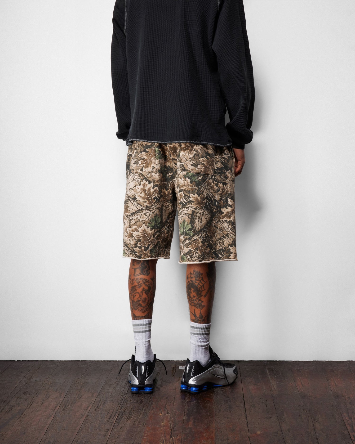 Waffle L/S Top, Forest Camo
