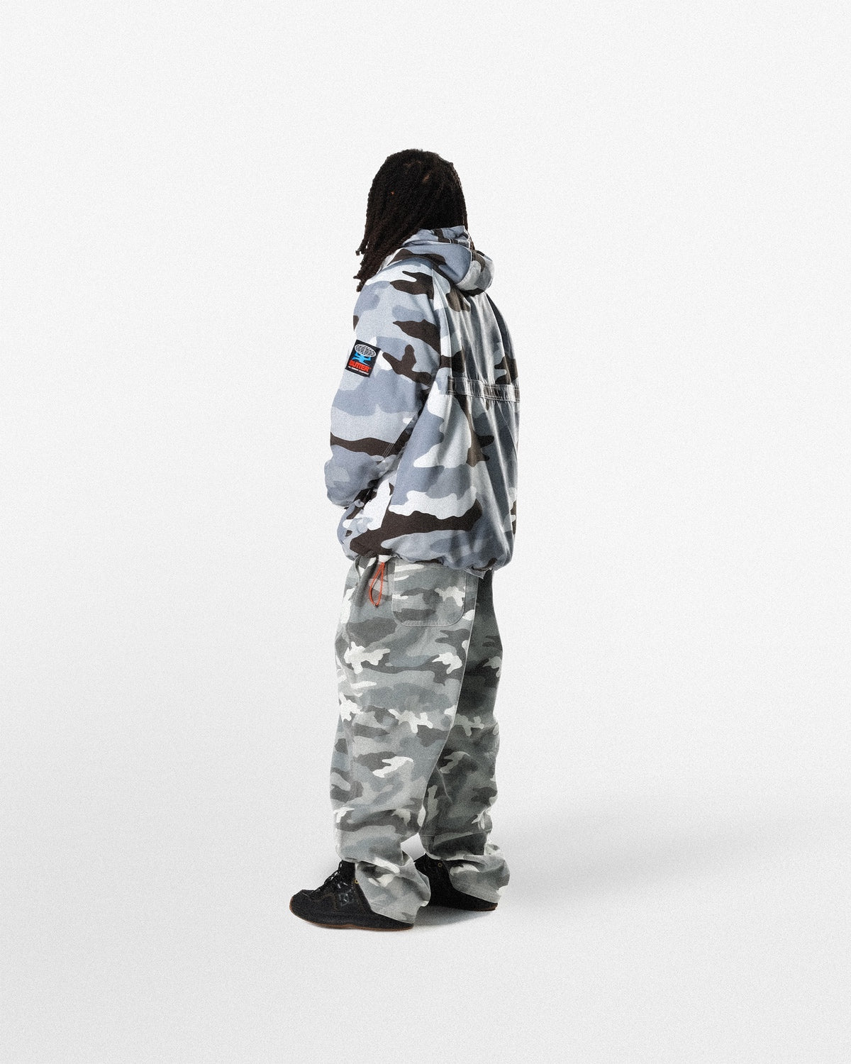 Contrast Alpine Anorak Jacket, Snow Camo