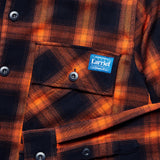 Check Fields Shirt, Navy Orange