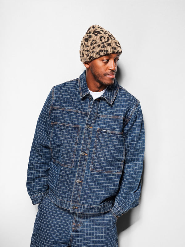 Butter Goods Grid Denim Jacket, Indigo