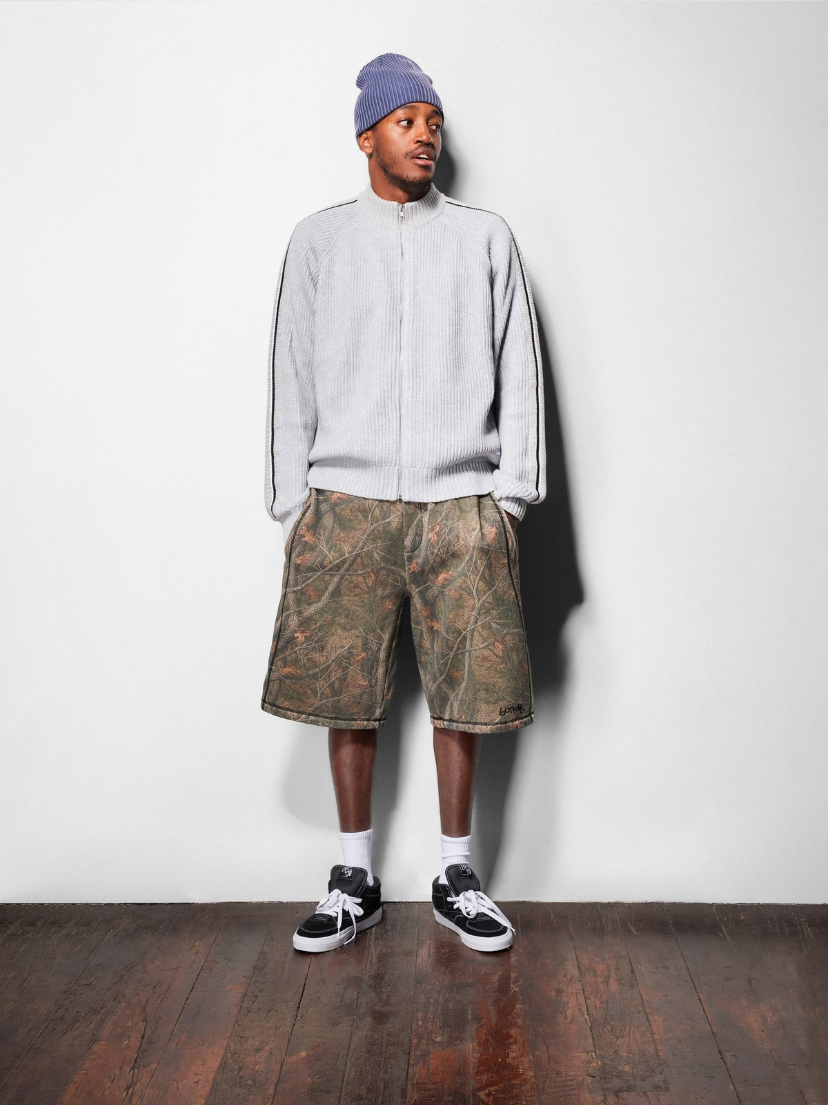 Club Zip-Thru Knit, Ash