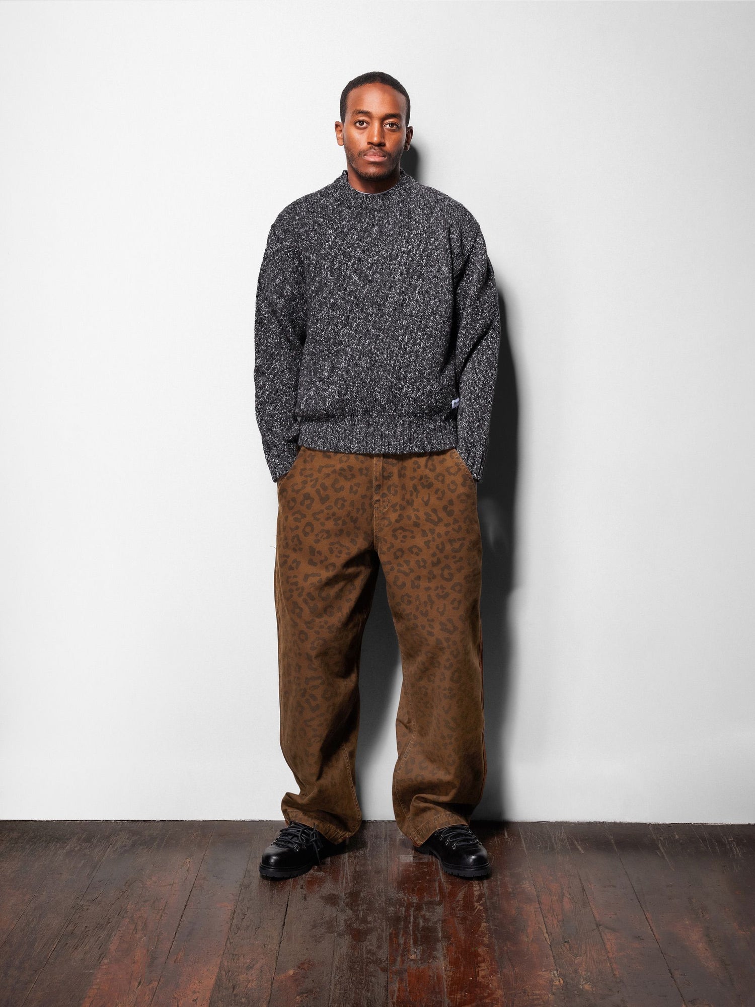 Speckle Knit Sweater, Copper