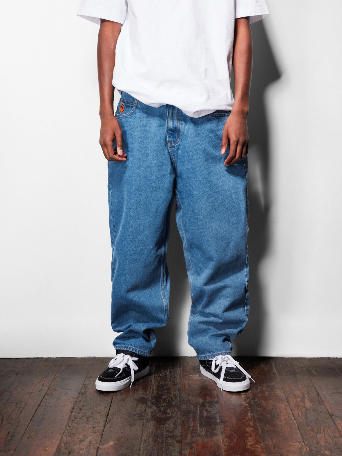 Santosuosso Denim Jeans, Washed Black