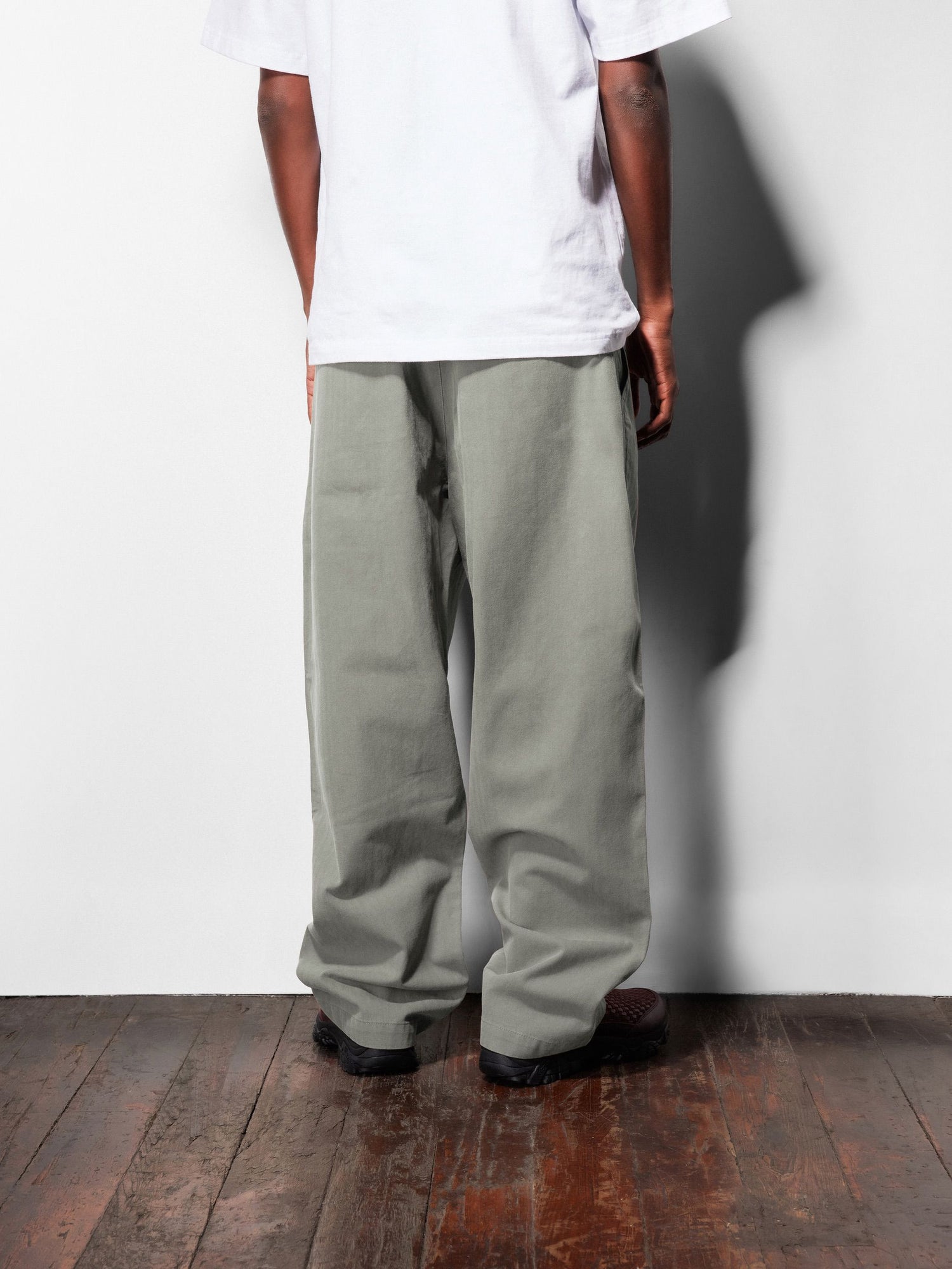 Pleated Trousers, Washed Black