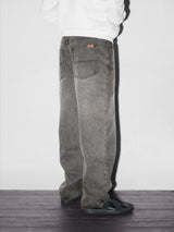 Relaxed Denim Jeans, Faded Black