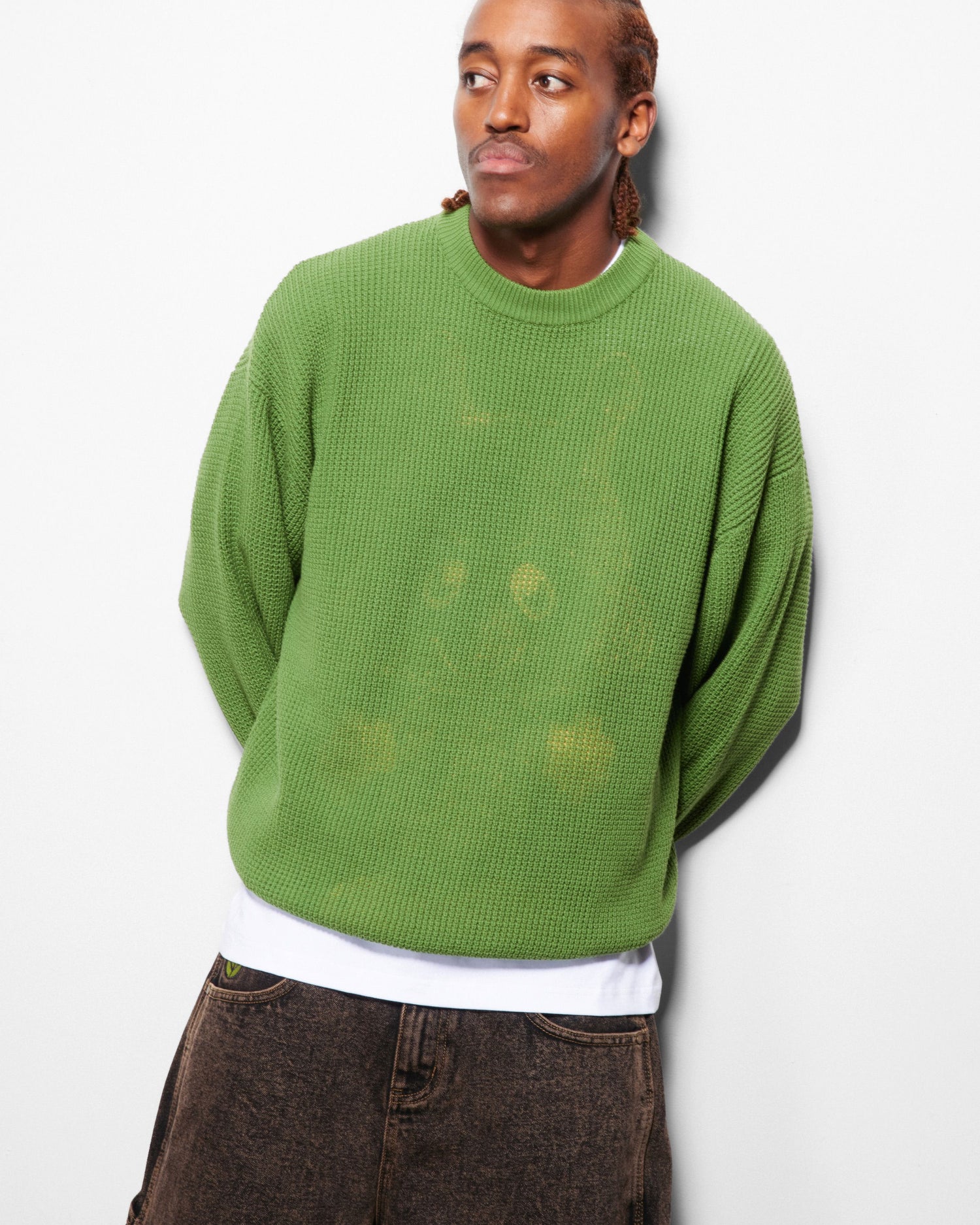 Newcomer Reversible Knit Sweater, Black