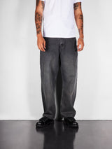 Relaxed Denim Jeans, Streaky Black