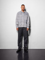 Herringbone Zip Jacket, Washed Plaid