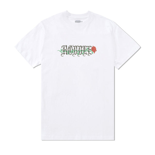 Hoddle Rose Tee, White