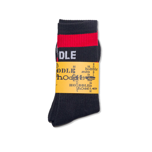 Hoddle Old English Socks, Black