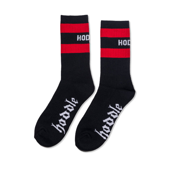 Hoddle Old English Socks, Black