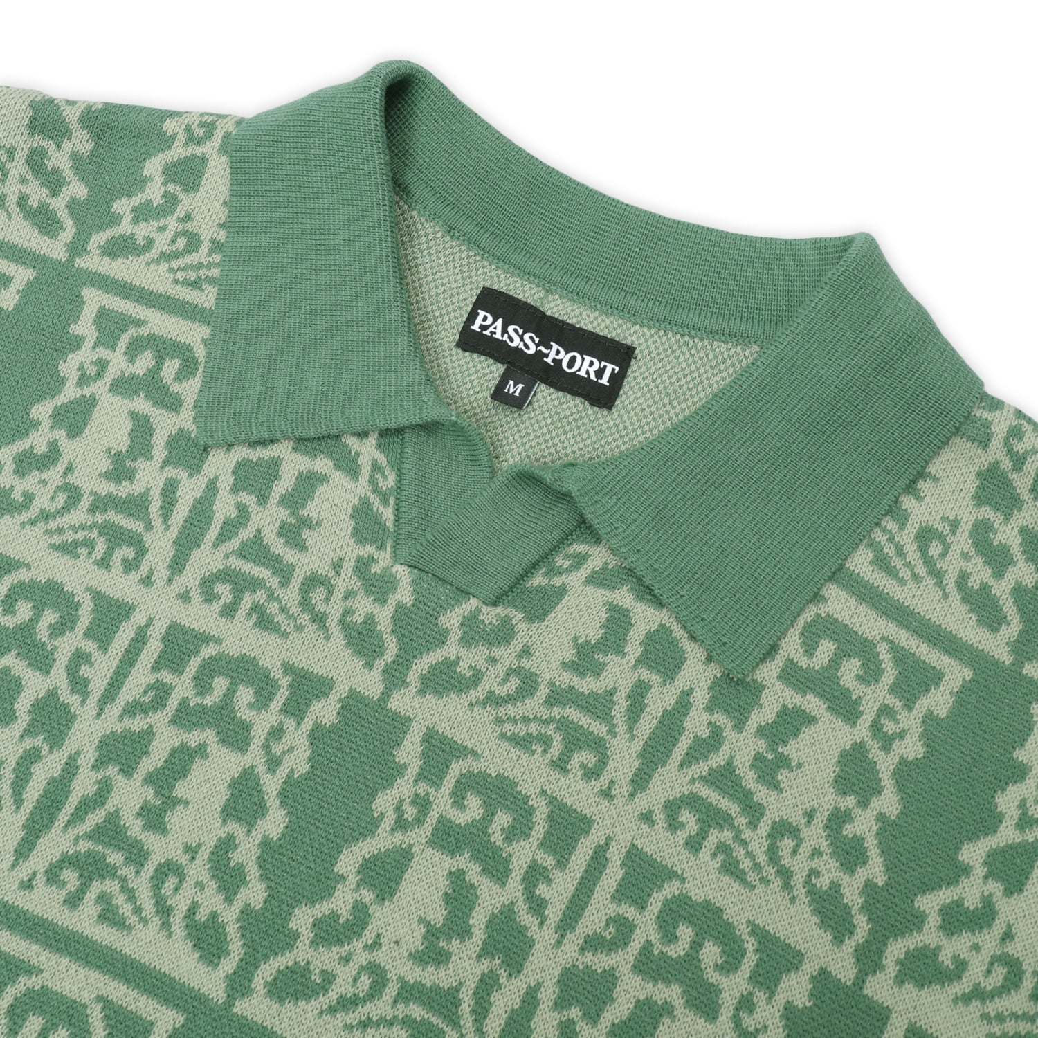 Fretworks Knit Polo, Seafoam Green