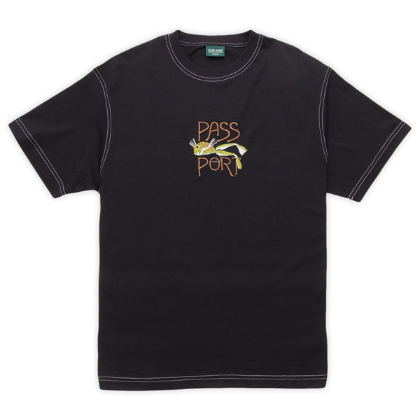 Pass~Port Frog Lure Organic Cotton Tee, Black