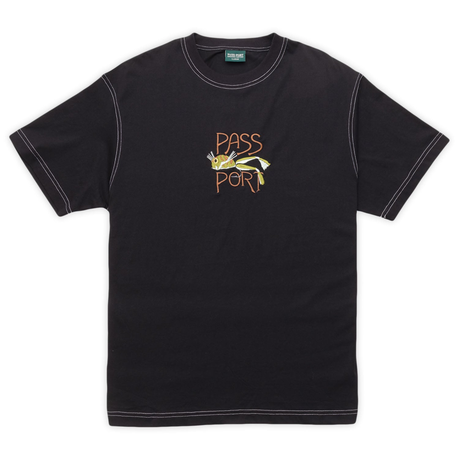 Frog Lure Organic Cotton Tee, Black