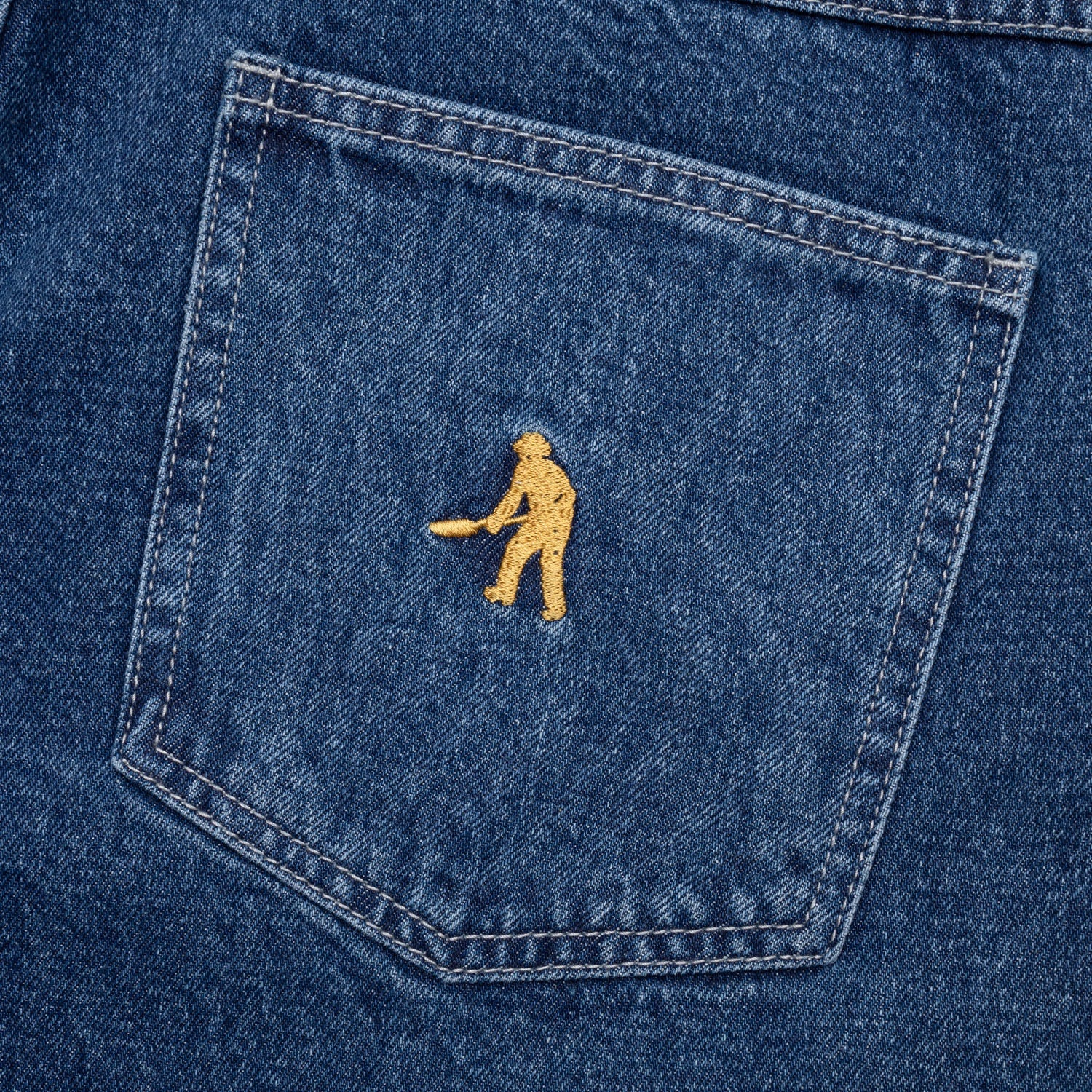 Workers Club Jean Short, Faded Wash Dark Indigo