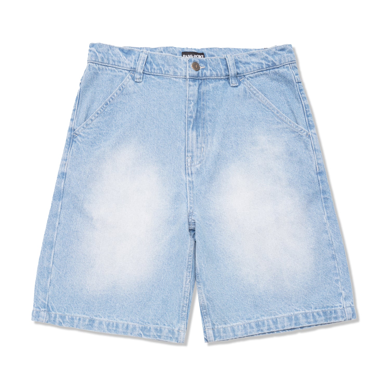 Workers Club Jean Short, Faded Wash Light Indigo