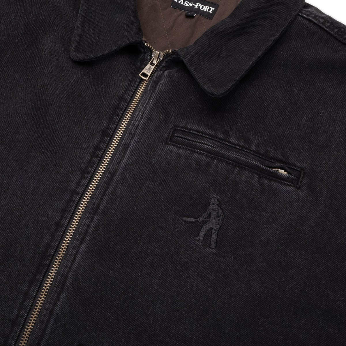 Recycled Denim Packers Jacket, Washed Black