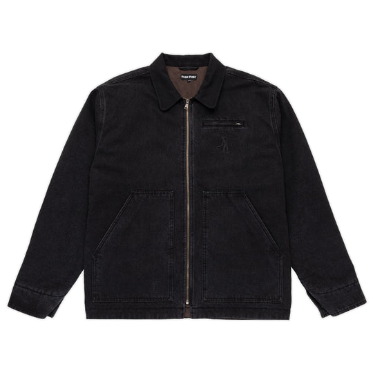 Recycled Denim Packers Jacket, Washed Black