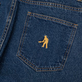 Workers Club Straight Leg Jean, Washed Dark Indigo
