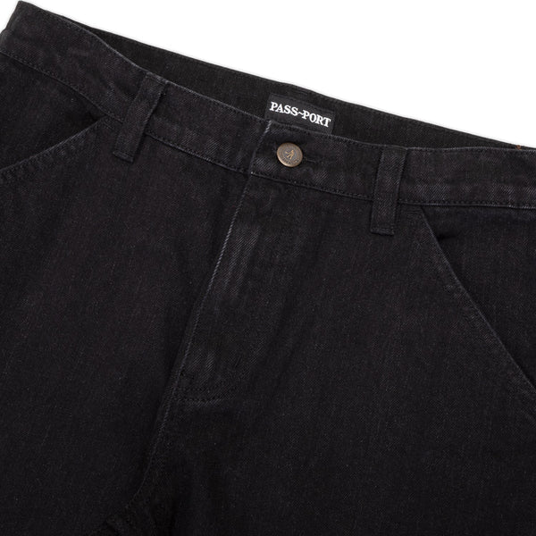 Pass~Port Workers Club Bootcut Jean, Washed Black