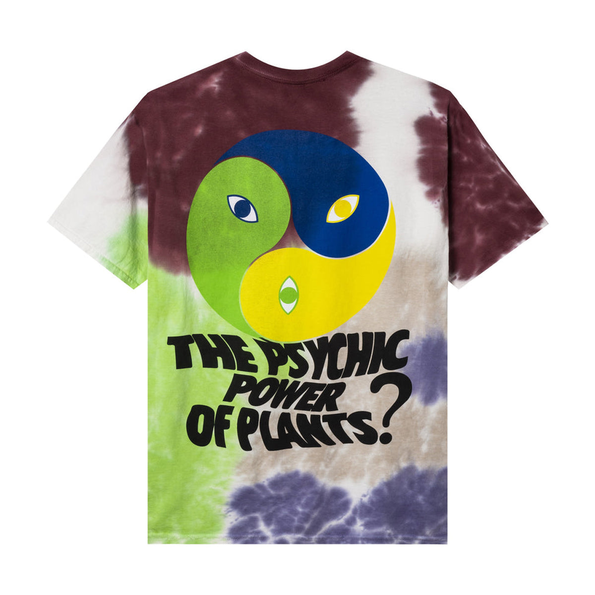 Psychic Plant Tie Dye Tee, Rust / Yellow