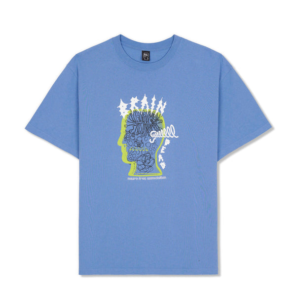 Brain Dead Ringing Ear Tee, Blue