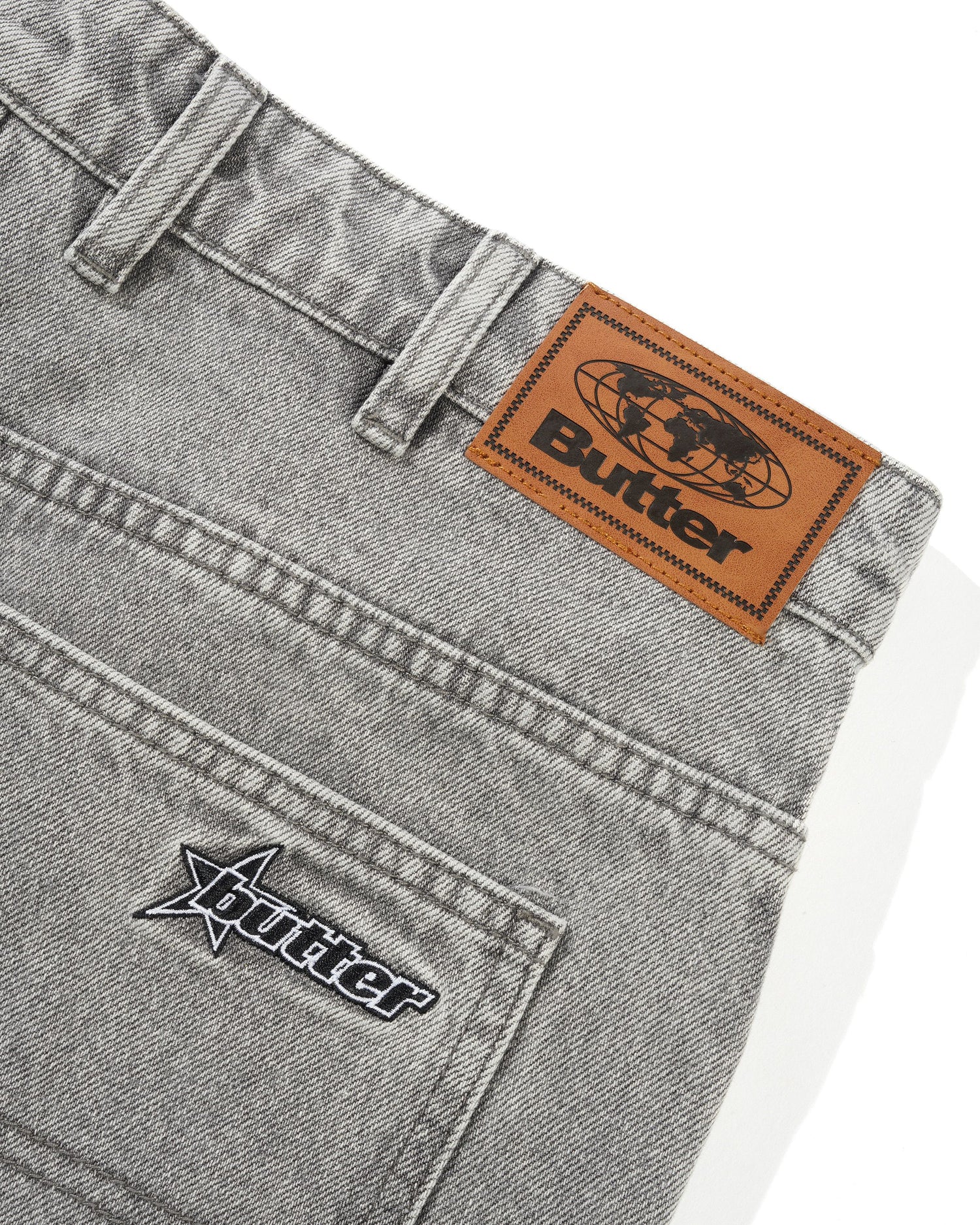Racer Denim Jeans, Grey Wash