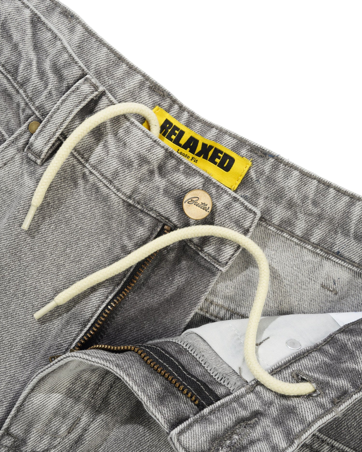 Racer Denim Jeans, Grey Wash