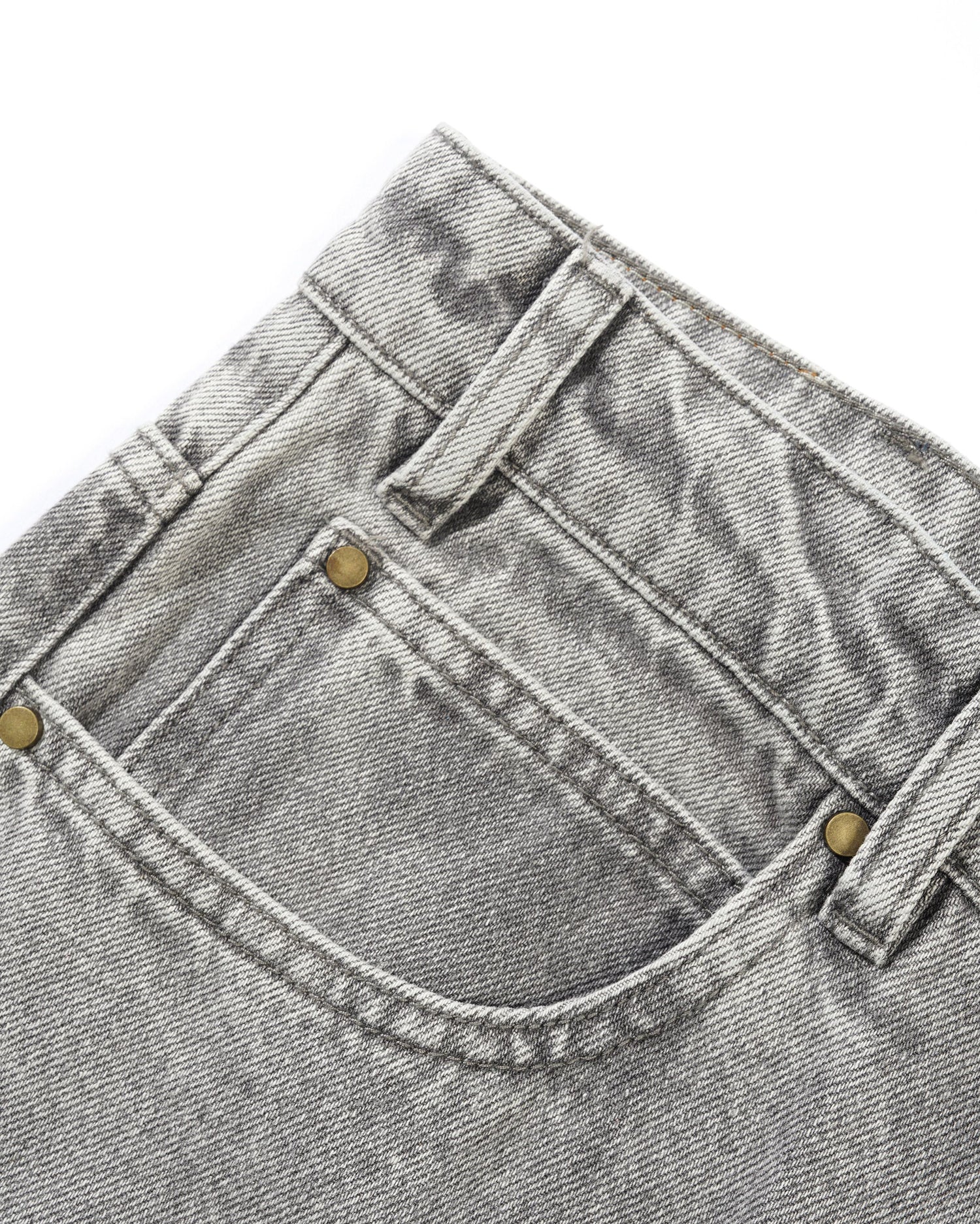Racer Denim Jeans, Grey Wash