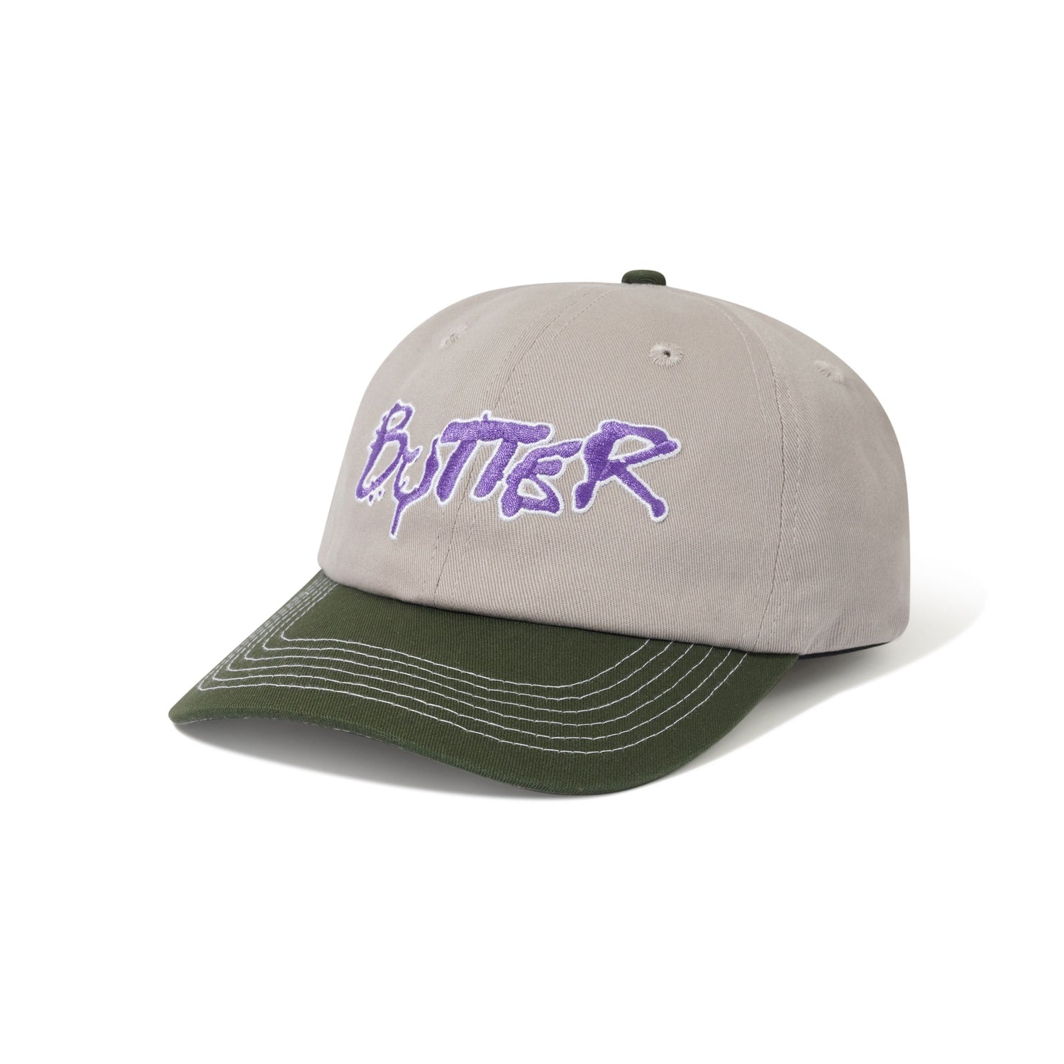 Radio 6 Panel Cap, Cool Grey / Seaweed