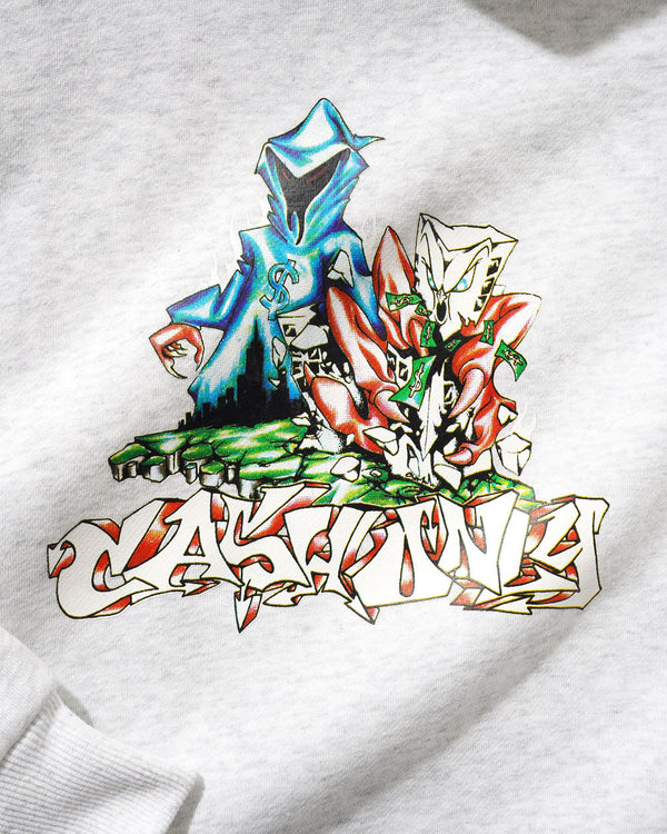 Cash Only Reaper Pullover Hood, Ash