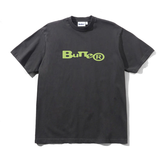 Registered Tee, Washed Black