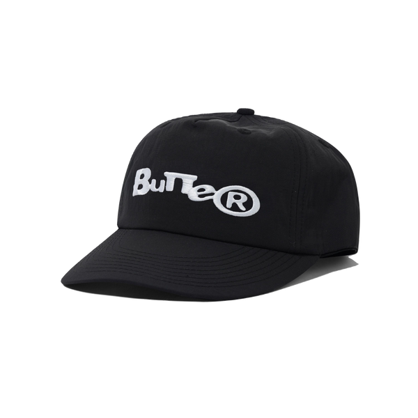 Butter Goods Registered 5 Panel Cap, Black