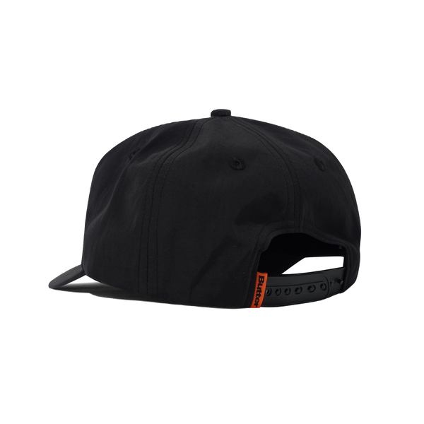 Butter Goods Registered 5 Panel Cap, Black