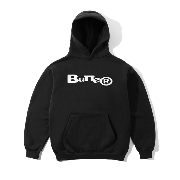 Butter Goods Registered Pullover Hood, Black