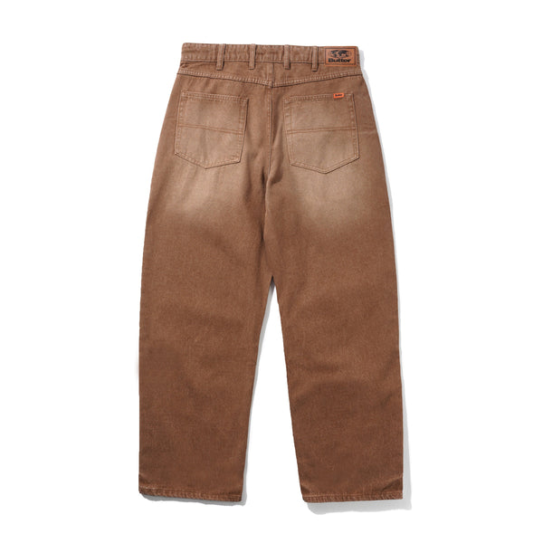 Butter Goods Relaxed Denim Jeans, Distressed Brown