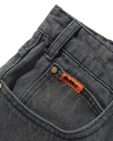 Relaxed Denim Jeans, Faded Black