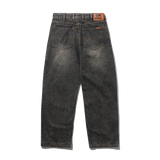 Relaxed Denim Jeans, Faded Charcoal