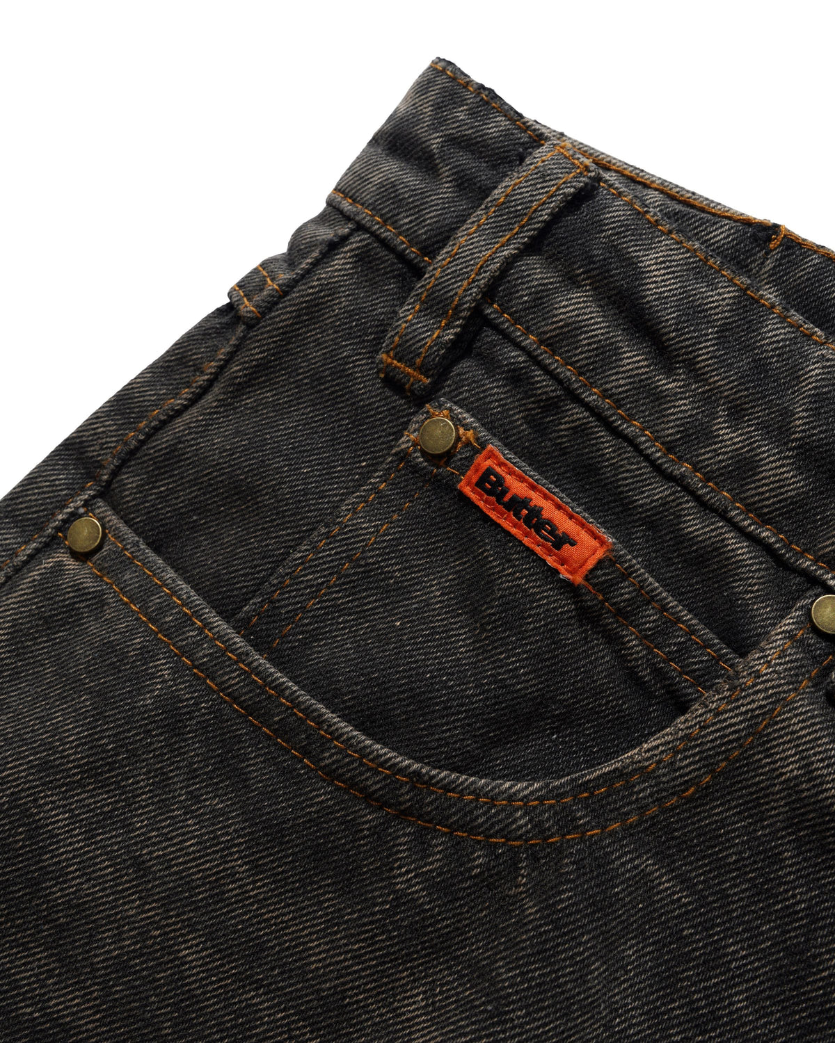 Relaxed Denim Jeans, Faded Charcoal