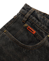 Relaxed Denim Jeans, Faded Charcoal